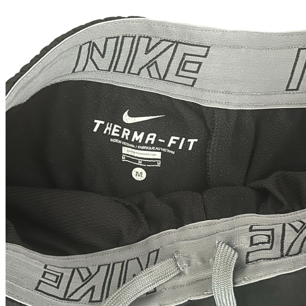 Nike Therma-FIT Fleece Sweatpants Mens Medium Black Training Comfort Pants - Picture 14 of 16